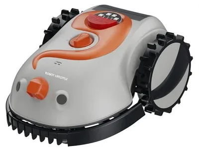 Zdjęcie produktu dla Kosiarka automatyczna, inteligentna nawigacja, wyjmowany akumulator, kolor szaro-pomarańczowy, 100–240 V