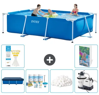 Produktbild von Rechteckiger Frame Pool - 300x200x75 cm - 7-teilig  S15