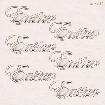Zdjęcie produktu dla TEKTURKA dekoracyjna scrapki - Scrapiniec Easter 02 - zestaw 6 napisów