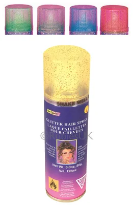 Produktbild von Glitzer Haarspray Kostümzubehör - Einheitsgröße