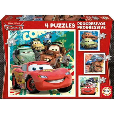 Produktbild von Cars Progressives Dora 2 12-teile-puzzle 16-20 Stücke Rot  Rot One Size