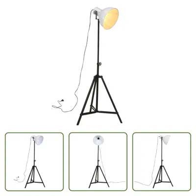 Zdjęcie produktu dla The Living Store Lampa podłogowa 25 W biała 61x61x90/150 cm E27