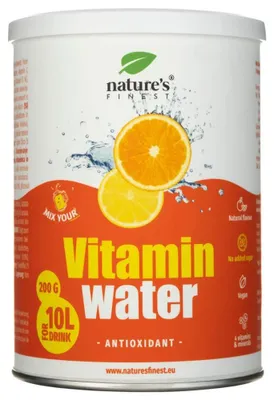 Imagen del producto de VITAMIN WATER - ANTIOXIDANT mixture for 10L of beverage - en Polvo con Vitamina C, Vitamina E, Gluconato de zinc - para el sistema inmunitario - 200 g