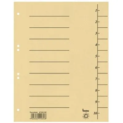 Produktbild von BENE Trennblatt Bene A4 1ST gelb 0 0 0