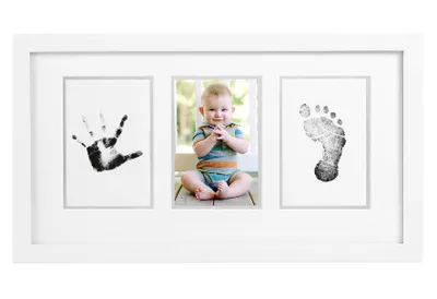 Produktbild von Pearhead Baby Imprint Picture Frame White