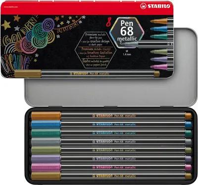 Obrázok produktu pre STABILO metallic – fixka Pen 68 metallic