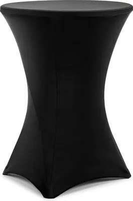 Tischhusse 80x110cm für Stehtische Schwarz