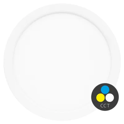 Produktbild von Ecolite Weißes LED-Einbaupaneel rund 225mm 6-18W CCT WPCB2-18W/BI