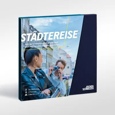 Produktbild von Jochen Schweizer Geschenkbox Städtereise; Erlebnis verschenken oder selbst erleben;