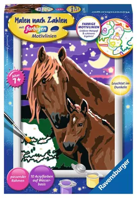 Immagine prodotto di Ravensburger 27844 Ravensburger Malen-nach-Zahlen Pferde