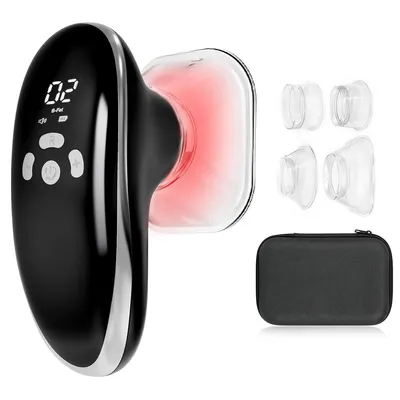 Produktbild von EMS- und Vakuum-Body-Shaper mit Rotlichttherapie, 10 Stufen, 3 Programme, 4 Wechselköpfen, strafft Haut, reduziert Fett & Cellulite