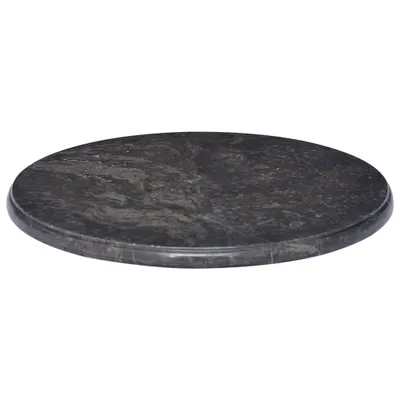 Produktbild von Cloris DesignMöbel Tischplatten - Schwarz Tischplatte Schwarz Ø50x2,5cm Marmor Schlichtes7682814