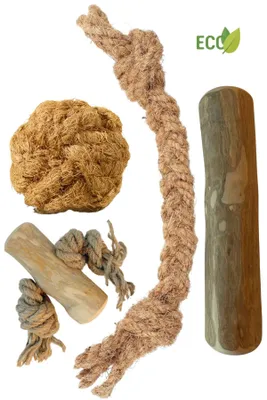 Immagine prodotto di Boris & Lotje Pacchetto base per cani L - Masticare e giocare in modo naturale Giocattoli per cani Giocattoli da masticare naturali per cani