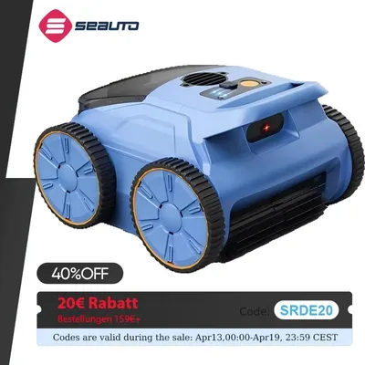 Produktbild von Roboter Poolreiniger SAT20 – kabellos, automatische Bodenreinigung