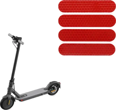 Produktbild von Reflektor Sticker-Set für Xiaomi M365 / M365 PRO / PRO 2 / 1S / Essential / Mi 3 - Farbe ROT