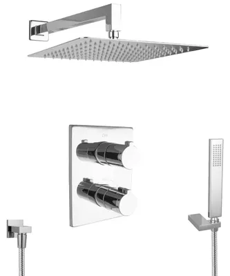 Produktbild von PaulGurkes unterputz Regendusche mit Thermostat 30cm Duschkopf Regenwalddusche