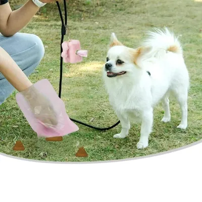 Produktbild von 120x Hundekotbeutel, 8 Rollen, reißfest, auslaufsicher, biologisch abbaubar rosa