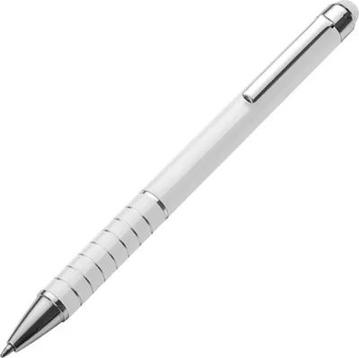 Produktbild von 10 Touchpen Kugelschreiber / aus Metall / Farbe: weiss