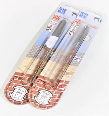Produktbild von LUX SDS Plus Allzweckbohrer Set 2-tlg. Blechbohrer Holzbohrer Steinbohrer Bohrer