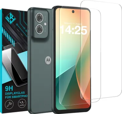 Produktbild von 2x 9H Schutzglas Displayschutzfolie für Motorola Moto G55 5G Displayglas Displayschutz Glas Panzerfolie Schutzglasfolie