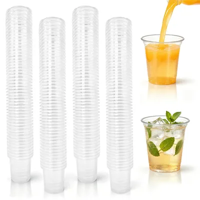 Schnapsgläser 300 Stück, 20 ml, transparent, Kunststoff, wiederverwendbar
