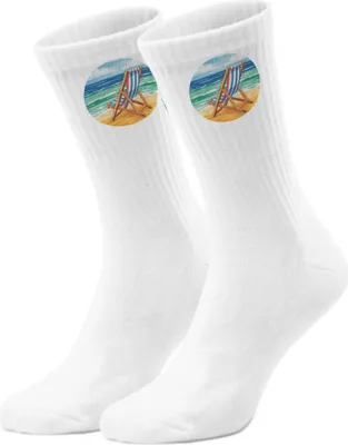 Produktbild von epicsocks Nautik Freude Strandliege Socken in 42-46 im Paar
