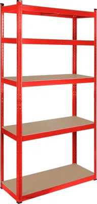 Zdjęcie produktu dla Regał metalowy 180x90x40 cm, nośność 750 kg, 5 półek