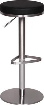 Produktbild von WOHNLING Barhocker Schwarz Barstuhl Höhenverstellbar Tresenhocker Bistrohocker
