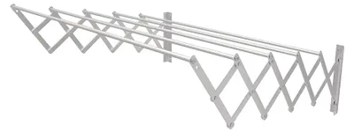 Productafbeelding van Amig - Uittrekbaar wandrek voor wasgoed | Gemaakt van hoogwaardig, sterk aluminium | E
