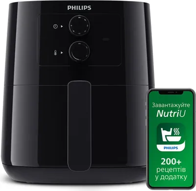 Zdjęcie produktu dla Philips 3000 series Frytownica Airfryer L serii 3000 HD9200/90, Frytkownica na gorące powietrze, 4,1 l, 0,8 kg, Rapid Air, 80 °C, 200 °C