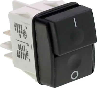 A close-up product shot of an electronic switch.