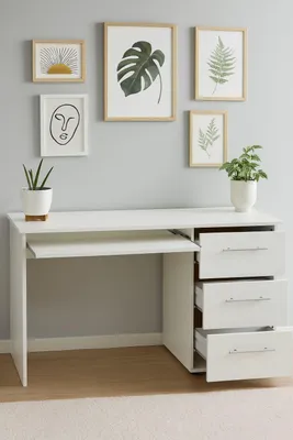 Produktbild von Computertisch 115x56x73 Schreibtisch Bürotisch weiss #297