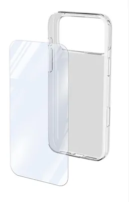 Immagine prodotto di Cellularline ProtectionKit iPhone 17 Pro Schutzglas e Backcover, trasparente PROTKITIPH17PROT