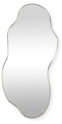 Produktbild von SensaHome Luciano Wandspiegel – Organischer Spiegel – Asymmetrisches Design – 120x60 cm – Gold