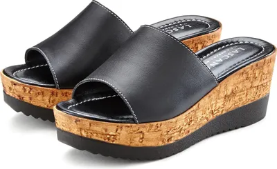 Produktbild von LASCANA Pantolette Sommerschuh, offener Schuh, Mule, Sandalette, schwarz Größe 37