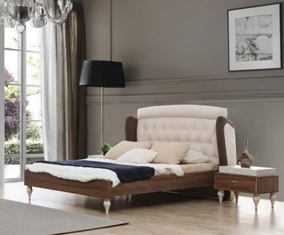 Produktbild von Bett Schlafzimmer Design Möbel Luxus Betten 2x Nachttische 4tlg Kleiderschrank