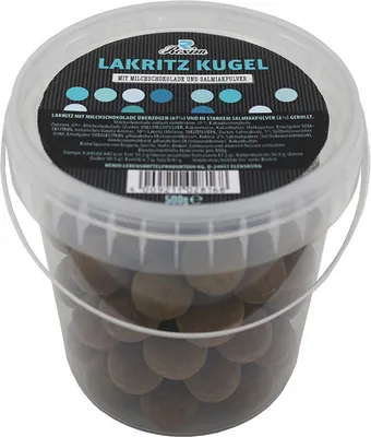 Produktbild von Rexim Lakritz Kugel mit Milchschokolade und Salmiakpulver 500g
