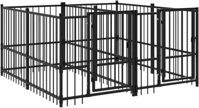 Obrázek produktu pro Venkovní vybavení pro domácí zvířata vyrobené z oceli, rozměry 3,75 m², hmotnost: 46 kg