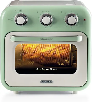 Productafbeelding van Ariete Vintage: Mini-oven met luchtfriteerfunctie, groen