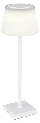 Produktbild von LED Tischleuchte, Touchdimmer, USB Akku, Weiß, H 38 cm, IP44