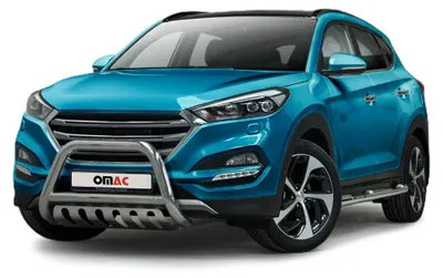 Zdjęcie produktu dla Listwa ochronna przedniego zderzaka do Hyundai Tucson 2015-2020 ABE stal nierdzewna srebrna