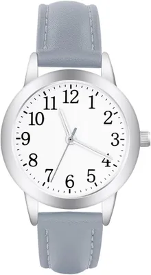 Produktbild von Vicloon Damenuhr mit Lederarmband, klassisch & elegant, 30 mm Gehäuse, Quarzwerk, kratzfest, leicht ablesbar, ideal als Geschenk – nicht wasserdicht