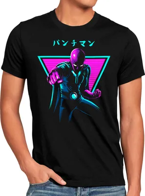 Produktbild von BaumwolleCloud Neon Saitama Herren T-Shirt saitama one anime punch cosplay