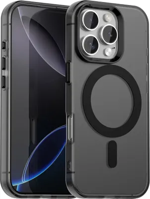 Produktbild von Handyhülle für iPhone 11 Pro Max, Hülle Kompatibel mit MagSafe, Schlank Durchscheinend Matt Stoßfest Schutzhülle Schwarz