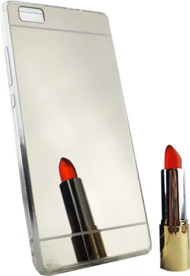 Produktbild von Huawei P8 Lite Handy Hülle Spiegel Mirror Soft-Case Schutz-Cover Silber