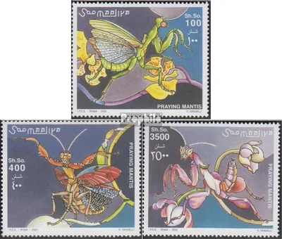Produktbild von Briefmarken Somalia 2002 Mi 972-974 (kompl.Ausg.) postfrisch Gottesanbeterinnen