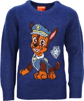 Produktbild von Paw Patrol Chase Kinder Jungen Strick Pullover Sweater – Blau / 110