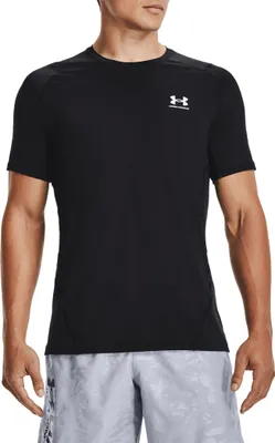 Produktbild von Under Armour HeatGear Tailliertes Kurzarm-T-Shirt, Schwarz XXL