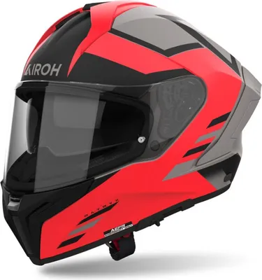 Produktbild von Airoh Matryx Rider Helm, schwarz matt/grau/rot, L (59/60)