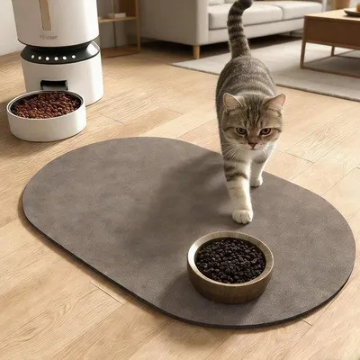 Produktbild von Unterlage für Hunde und Katzen – Grau – Rutschfest und saugfähig – Für kleine Hunde und Katzen